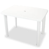 Outdoor Table And Chair White Plastic Medium Foldable 275073