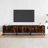 TV Cabinet Smoked Oak 180x35x41 cm Engineered Wood 3300787