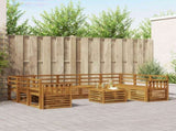 Sofa Sets 10 pcs Natural Solid Acacia Wood 3375509