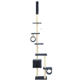 Cat Tree with Sisal Scratching Posts 260 cm Dark Blue 170536