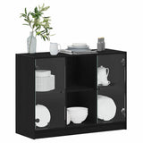 Sideboard Black Oak 100 x 37 x 75.5 cm 3329302