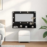 Mirror Cabinet Black Oak 90 x 31.5 x 62 cm Engineered Wood 862781