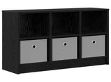 Sideboard with Drawer Black Oak 73.5 x 22.5 x 53.5 cm 8000501