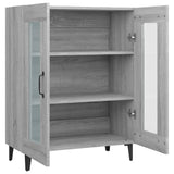 Sideboard Grey Sonoma 69.5x34x90 cm Engineered Wood 817337