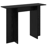 Console Table Black Oak 100 x 30 x 75 cm Engineered Wood 8001168