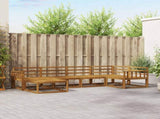 Outdoor Sofa Set 6 pcs Natural Solid Acacia Wood 3367817