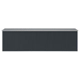 Garden Shed 257x580x181 cm Metal Anthracite 143354