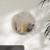 Mirror Sand 60x2.5 cm Iron Round for Indoor Use 3093541