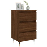 ZNTS Bedside Cabinet Brown Oak 40x35x69 cm Engineered Wood 826922