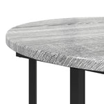 ZNTS Side Table 2 pcs Grey Sonoma Engineered Wood and Metal 869717
