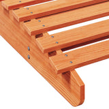 Sun Lounger Wax Brown 205x80x31.5 cm Solid Wood Pine 844653