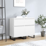 Sideboards 2 pcs White 40x35x70 cm Engineered Wood 831165