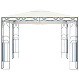 ZNTS Gazebo with LED String Lights 300x300 cm Cream 3070338