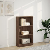 Bookcase Brown Oak 60x24x109 cm Engineered Wood 857809