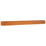 Garden Raised Bed Rusty 600x80x45 cm Corten Steel 151968