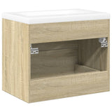2 Piece Bathroom Furniture Set Sonoma Oak Engineered Wood 3325046