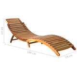 ZNTS Sun Loungers 2 pcs Solid Acacia Wood 3077360