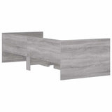 Bed Frame Grey Sonoma Engineered Wood Single Bed Frame 3207355