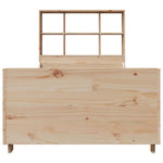 ZNTS Bookcase Bed without Mattress 100x200 cm Solid Wood 3323812