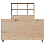 Bookcase Bed without Mattress 90x200 cm Solid Wood 3323815