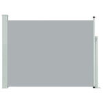 ZNTS Patio Retractable Side Awning 140x500 cm Grey 48398