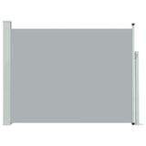 ZNTS Patio Retractable Side Awning 140x500 cm Grey 48398
