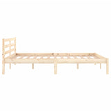 Bed Frame without Mattress Solid Wood Pine 140x200cm 810430