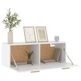 Wall Cabinet White 100x36.5x35 cm Engineered Wood 812942