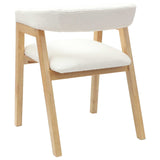 Dining Chairs 2 pcs Natural 54 x 57 x 73 cm Solid Rubber Wood 42020428