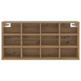 Shoe Cabinet Artisan Oak 103 x 30 x 51 cm Engineered Wood 875210