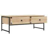 Coffee Table Sonoma Oak 101x49x39.5 cm Engineered Wood 837738