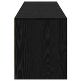 TV Cabinet with LED Black Oak 165 x 34 x 40 cm Engineered Wood 8006552
