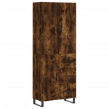 Highboard Smoked Oak 69.5x34x180 cm Engineered Wood 3195928