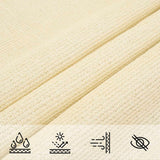 Sunshade Sail 160 g/m Cream 4x7 m HDPE 311190