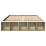 Bed Frame without Mattress Sonoma Oak 150x200 cm King Size 3280561
