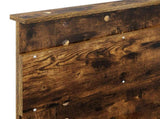 Bed Frame Smoked Oak and Silver 75 x 190 cm Engineered Wood 3410046