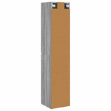 Wall-mounted Bathroom Cabinet Grey Sonoma 33 x 34.5 x 160 cm 890518