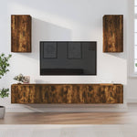 6 Piece TV Cabinet Set Smoked Oak Engineered Wood 3188691