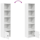 Bookcase White 31x24x127 cm Engineered Wood 860346