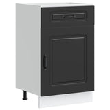 Kitchen Base Cabinet Kalmar Black Engineered Wood 853478