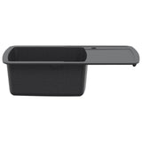 Kitchen Sink Single Basin Granite 78 x 50 x 31 cm Graphite 42053745
