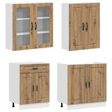 Kitchen Unit PORTO 8 pcs Artisan Oak Engineered Wood 3438182