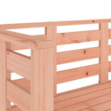 Garden Bench Natural Wood Solid Douglas wood 2-seater Durable 825140