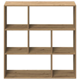 Room Divider Bookcase Artisan Oak 102x29x103.5 cm Engineered Wood 858056