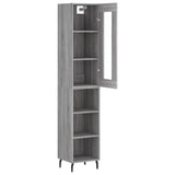 Highboard Grey Sonoma 34.5x34x180 cm Engineered Wood 3199383