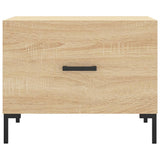 Coffee Tables 2 pcs Sonoma Oak 50x50x40 cm Engineered Wood 829403
