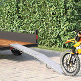 Foldable Ramp 200kg per ramp Folding Silver 186 x 23 x 4.5 cm 42019251
