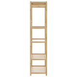 Clothes Rack with Shelves 80x40x175 cm Bamboo 4008922