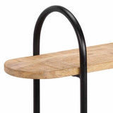 Wall Shelf 90x20x116.5 cm Solid Rough Wood Mango 373635