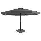 Garden Parasol with Portable Base Anthracite 276323